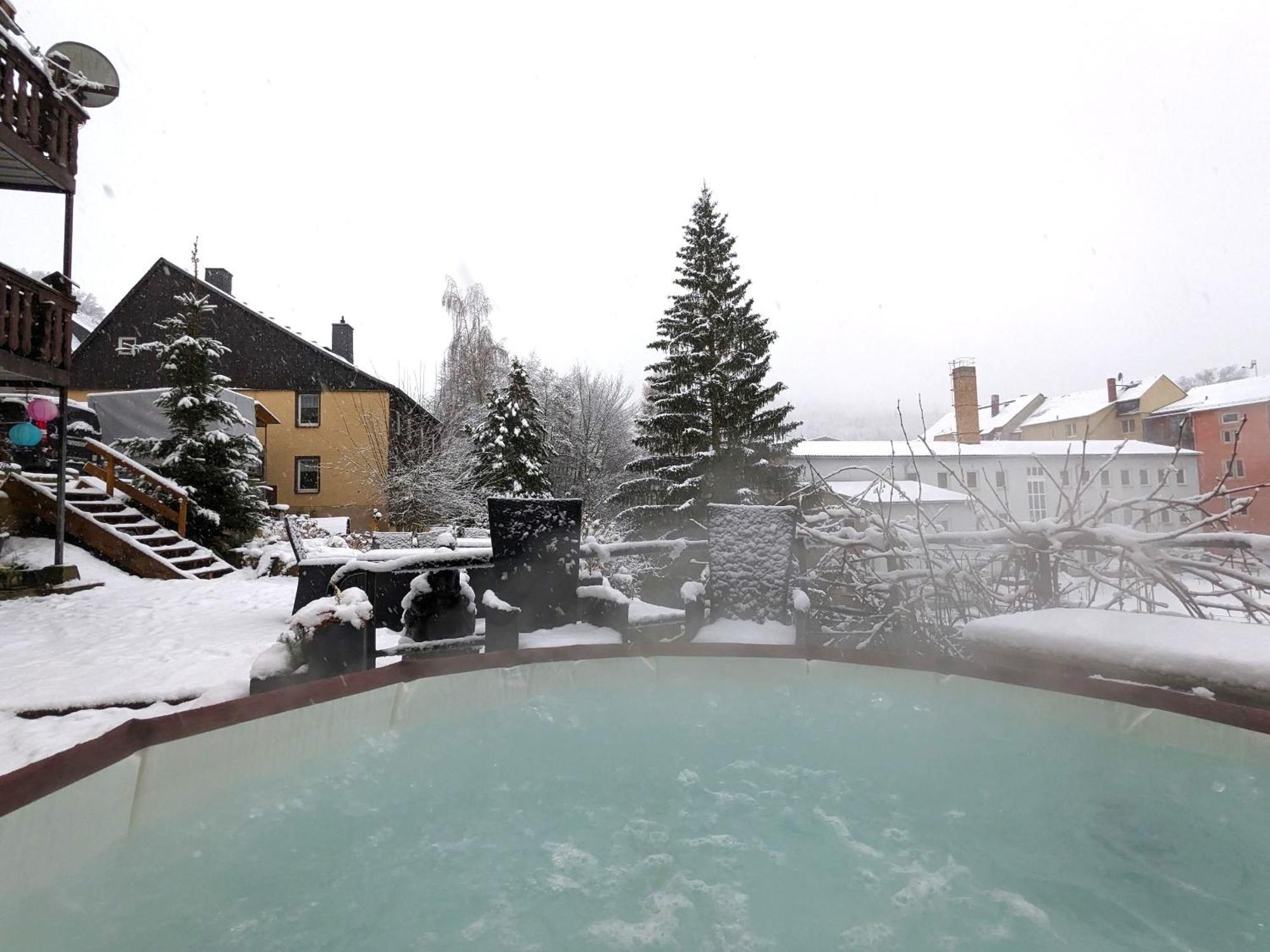 F2 - Urlaubsmagie Sauna, Whirlpool, Pool & Garten Sebnitz Eksteriør bilde