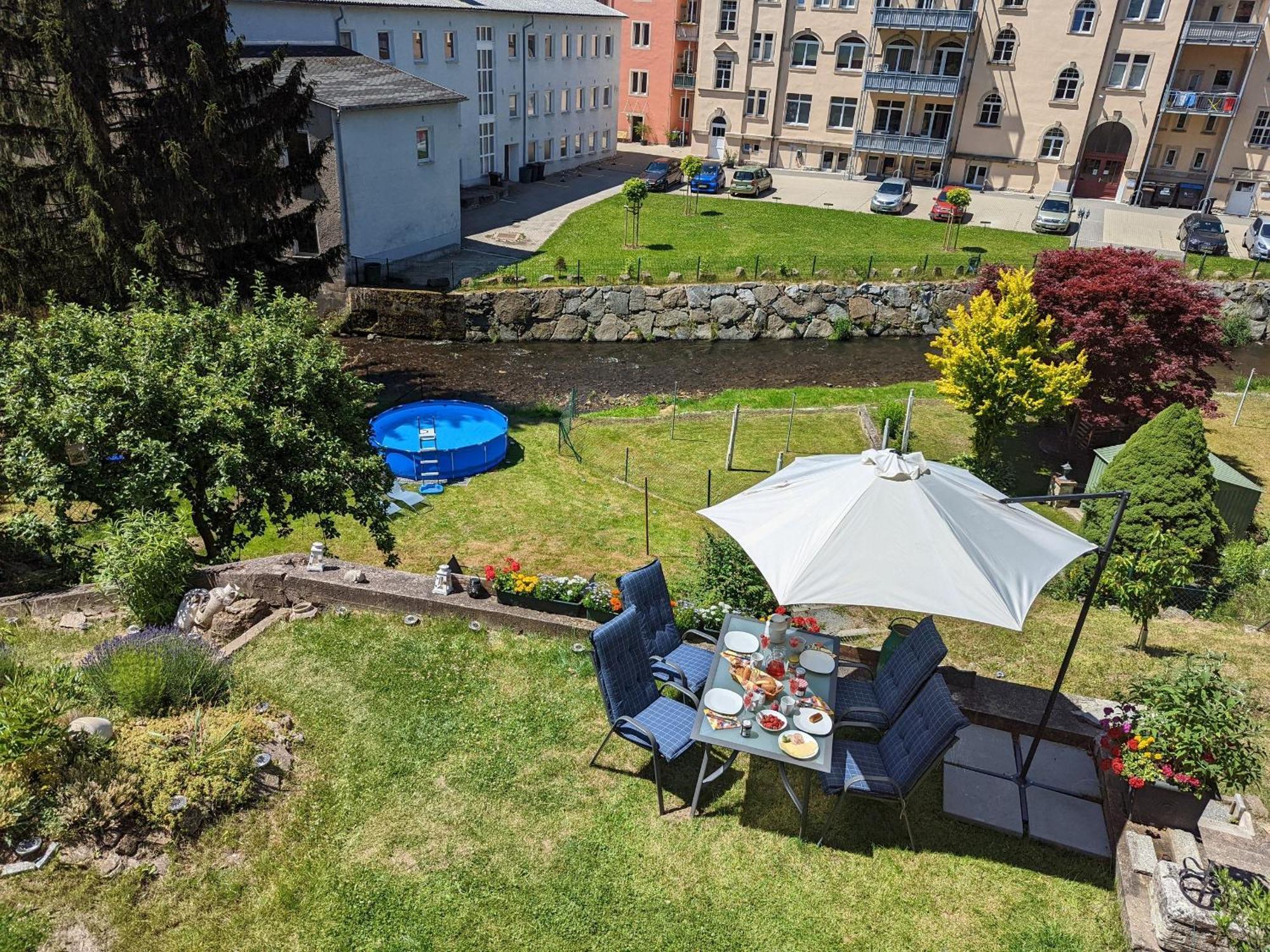 F2 - Urlaubsmagie Sauna, Whirlpool, Pool & Garten Sebnitz Eksteriør bilde